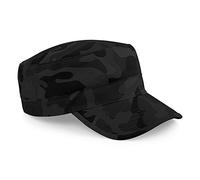 Beechfield Midnight Camo Cotton Twill Camouflage Army Cap/Headwear - Pack of 2, One Size