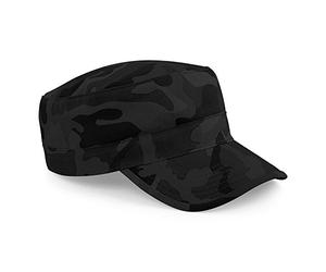 Beechfield Midnight Camo Cotton Twill Camouflage Army Cap/Headwear - Pack of 2, One Size
