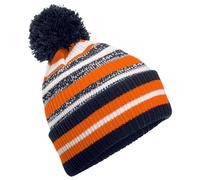Beechfield Multi-Sport Fan Beanie French Navy/Orange/White One Size