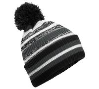 Beechfield Multi-Sport Fan Beanie Black/Graphite Grey/White One Size