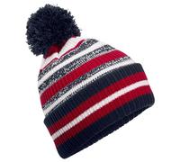 Beechfield Multi-Sport Fan Beanie French Navy/Classic Red/White One Size