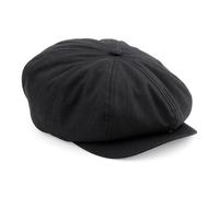 Beechfield Newsboy cap B624 - Herringbone weave fabric, Snap-fastening peak