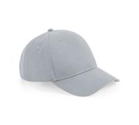 Beechfield Organic Cotton 5 Panel Cap {R-BC62N} - Light Grey - OSFA