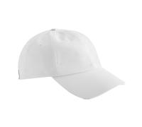 Beechfield Men's Cotton Baseball Cap in White Beechfield White One Size
