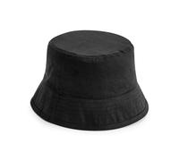 Beechfield Organic Cotton Bucket Hat {R-BC90N} - Black - Small/Medium