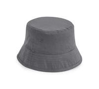 Beechfield Organic Cotton Bucket Hat {R-BC90N} - Graphite Grey - Small/Medium