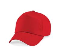 Beechfield Original 5 Panel Cap Colour=Classic Red Size=O/S