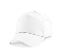 Beechfield Original 5 Panel Cap Colour=White Size=O/S