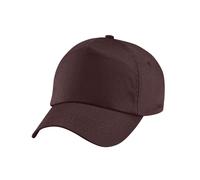 Beechfield Original 5 Panel Cap in Chocolate Beechfield Chocolate One Size