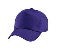 Beechfield Original 5 Panel Cap in Purple Beechfield Purple One Size