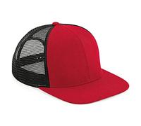 Beechfield Original Flat Peak 6 Panel Trucker One Size Classic Red/Black