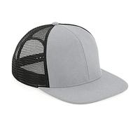 Beechfield Original Flat Peak 6 Panel Trucker Grey/Black