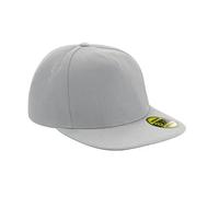 Beechfield Snapback – Original Flat Peak – Retro Style – Grey/Grey