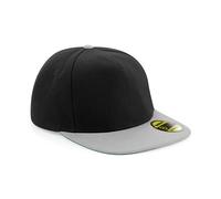 Beechfield Original flat peak snapback B660 - Flat peak, Green underpeak