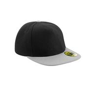 Beechfield - Original Flat Peak Snapback - Black/Grey