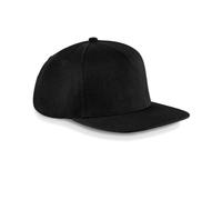 Beechfield Original Flat Peak Snapback Colour=Black/Black Size=O/S