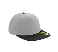 Beechfield Original Flat Peak Snapback One Size Grey/Black