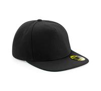 Beechfield Original Flat Peak Snapback - Retro Style Green Underpeak Headwear