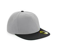 Beechfield Original Flat Peak Snapback - Retro Style Green Underpeak Headwear