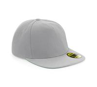 Beechfield Original Flat Peak Snapback - Retro Style Green Underpeak Headwear