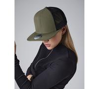 Beechfield Original Flat Peak Trucker Cap | Unisex | Snapback Adjust | 4 Colours | One Size