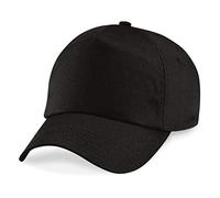 Beechfield Original Junior B10b 5 Panel Cap, Black, One Size