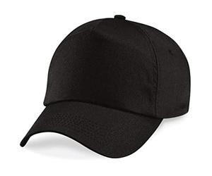 Beechfield Original Junior B10b 5 Panel Cap, Black, One Size