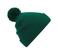 Beechfield Original Pom Pom Beanie in Bottle Green Beechfield Bottle Green One Size