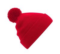 Beechfield Original Pom Pom Beanie in Red Beechfield Red One Size