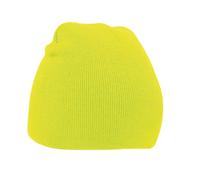 Beechfield Original Pull-On Beanie in Bright Yellow Beechfield Bright Yellow One Size