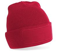 Beechfield - Patch Beanie - Classic Red