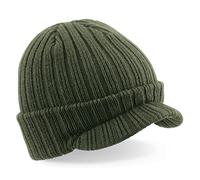 Beechfield - Peaked Beanie - Olive Green
