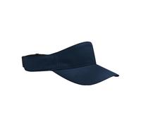 Beechfield - Performance Visor Hat - Lightweight Visor for Women - Sports Accessories, Running Accessories - with Slide Adjuster, Semi Curved Peek - 100% Recycled Polyester Navy