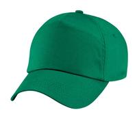 Beechfield Plain 100% Cotton Cap - Child, Boys, Kelly green, M