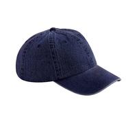 Beechfield Plain Denim Baseball CapOne Size Indigo PC8044