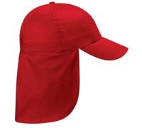Beechfield Plain Legionnaire Cap in Red Beechfield Red One Size