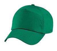 Beechfield Plain Original 5 Panel Baseball Cap in Green Beechfield Green One Size