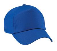 Beechfield Plain Original 5 Panel Baseball Cap in Royal Beechfield Royal One Size