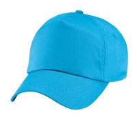 Beechfield Plain Unisex Junior Original 5 Panel Baseball Cap (One Size) (Surf Blue)