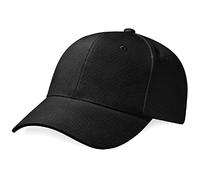 Beechfield Pro-style heavy brushed cotton cap in Black