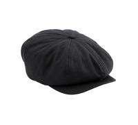 Beechfield Men's Quilted Newsboy Cap in Black | Size: S/M Beechfield Black S/M
