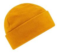 Beechfield - Recycled Fleece Cuffed Design - Beanie - Mustard