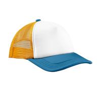 Beechfield - Retro 5 Panel Trucker - Baseball, Running Hat, All-Round, Sun Hat, Mens, Womens, Unisex, 5 Panel, Running Accessories - 100% Polyester Mesh