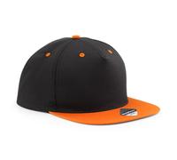 Beechfield Retro Snapback Baseball Cap Contrast Flat Peak 5 Panel Hat Unisex