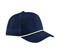 Beechfield - Rope Detail Golf - Baseball, Running Hat, All-Round, Sports Accessories, Trucker, Sun Hat, Mens, Womens, Unisex - 96% Recycled Polyester Navy/White