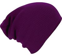 Beechfield Slouch Beanie - Knitted Beanie, Burgundy, One Size