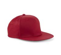 Beechfield Snapback Cap Hat Five Panel Rapper Flat Peak Retro Cotton Adjustable