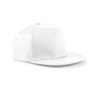 Beechfield Snapback Cap Hat Five Panel Rapper Flat Peak Retro Cotton Adjustable