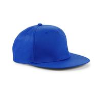 Beechfield Snapback Cap Hat Five Panel Rapper Flat Peak Retro Cotton Adjustable