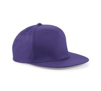 Beechfield Snapback Cap Hat Five Panel Rapper Flat Peak Retro Cotton Adjustable